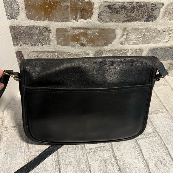 COACH Vintage City Bag Black Leather Crossbody Bag 324 - Picture 8 of 16